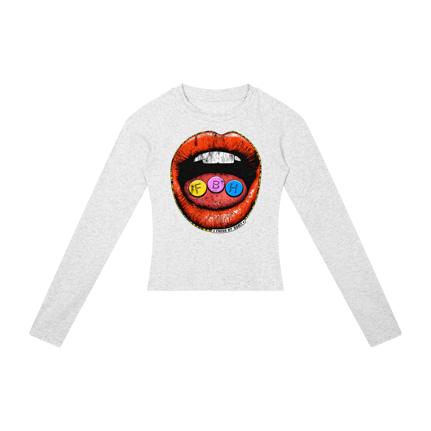 Fresh Dose  Slim Raglan Long Sleeve T-Shirt